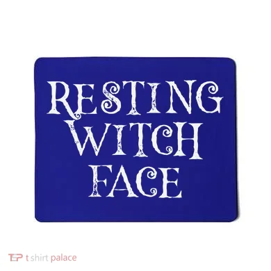 Resting Witch Face Mousepad
