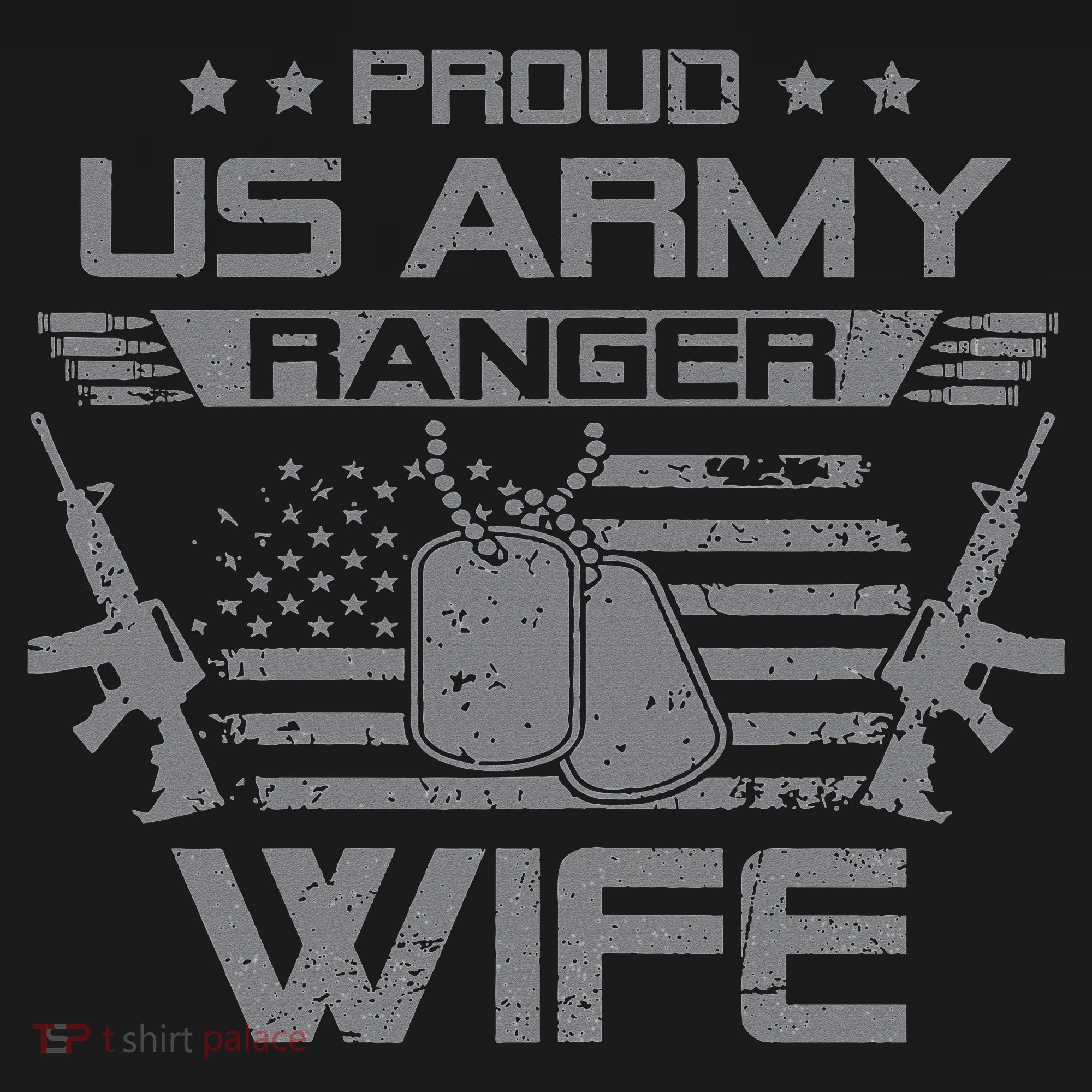 Ranger Wife Flag American Usa Military Sweatshirt