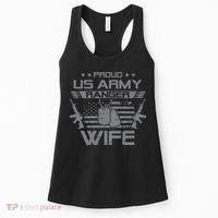 Ranger Wife Flag American Usa Military Women's Tank Top thumb 0