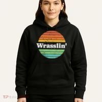Retro Wrasslin Funny Wrestling Lover 70s Style Hoodie thumb 5