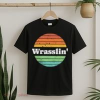 Retro Wrasslin Funny Wrestling Lover 70s Style T-Shirt thumb 2