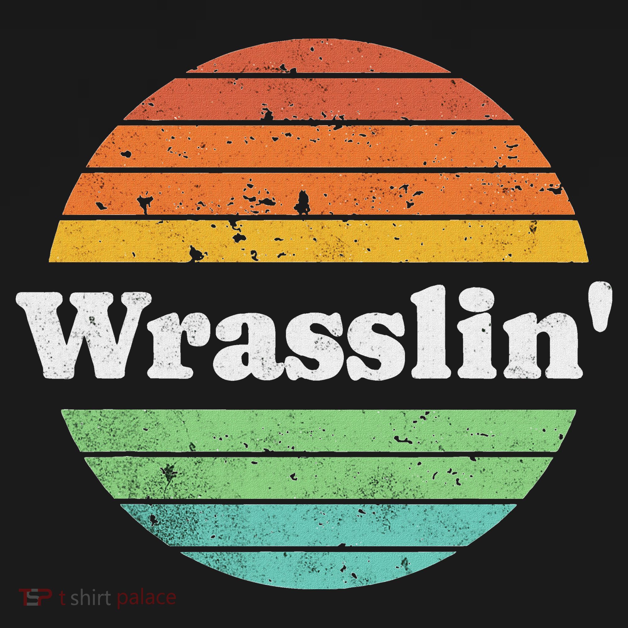 Retro Wrasslin Funny Wrestling Lover 70s Style Women's Hoodie