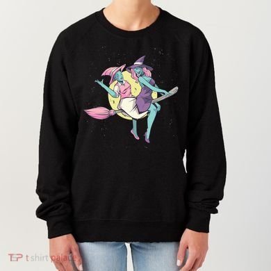 Retro Witches Flying Women's Sweatshirt