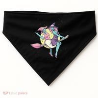 Retro Witches Flying USA-Made Doggie Bandana thumb 0