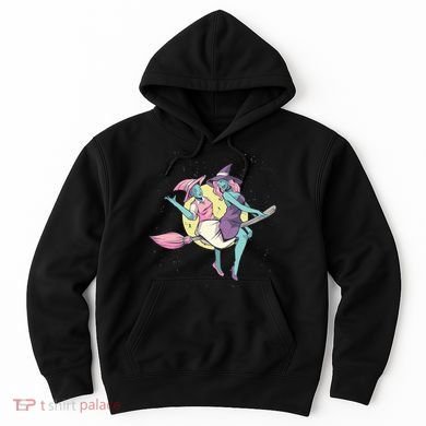 Retro Witches Flying Hoodie