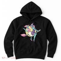 Retro Witches Flying Hoodie thumb 0
