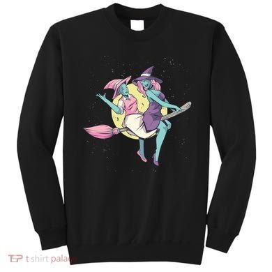 Retro Witches Flying Sweatshirt