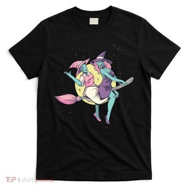 Retro Witches Flying T-Shirt