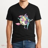 Retro Witches Flying V-Neck T-Shirt thumb 2