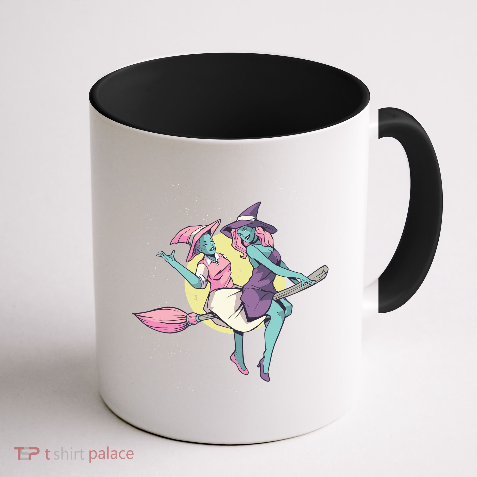 Retro Witches Flying Coffee Mug