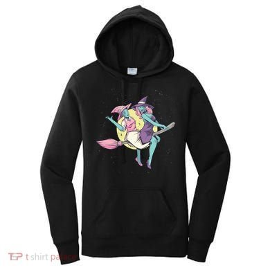 Retro Witches Flying Women's Hoodie
