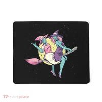 Retro Witches Flying Mousepad thumb 0