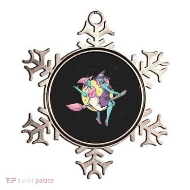 Retro Witches Flying Ornament