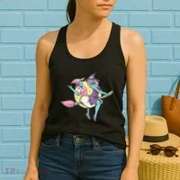 Retro Witches Flying Women's Tank Top thumb 2