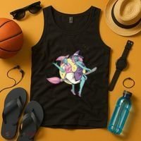 Retro Witches Flying Tank Top thumb 4