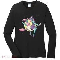 Retro Witches Flying Women's Long Sleeve Shirt thumb 0