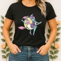 Retro Witches Flying Women's T-Shirt thumb 2