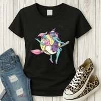 Retro Witches Flying Women's T-Shirt thumb 3