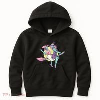 Retro Witches Flying Kids Hoodie thumb 0