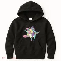 Retro Witches Flying Kids Hoodie thumb 0