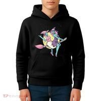 Retro Witches Flying Kids Hoodie thumb 4