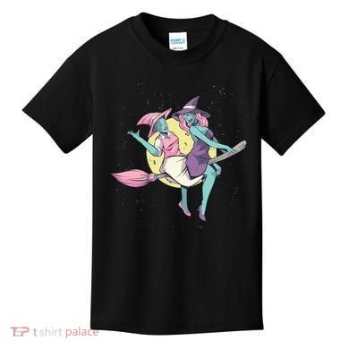 Retro Witches Flying Kids T-Shirt