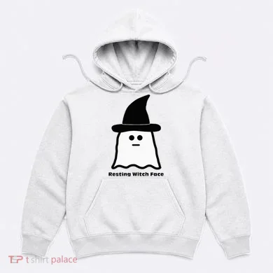 Resting Witch Face Funny Ghost Halloween Hoodie