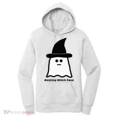 Resting Witch Face Funny Ghost Halloween Women's Hoodie