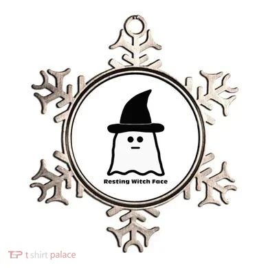 Resting Witch Face Funny Ghost Halloween Ornament