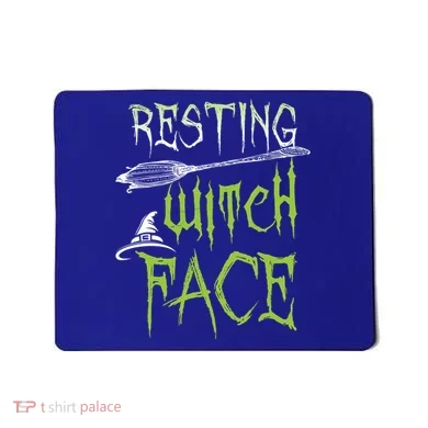 Resting Witch Face Party Gift Mousepad