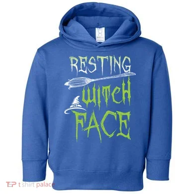 Resting Witch Face Party Gift Toddler Hoodie