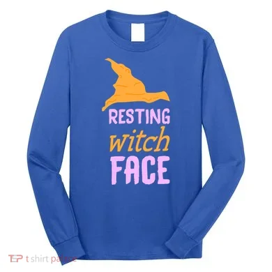 Resting Witch Face Gift Long Sleeve Shirt