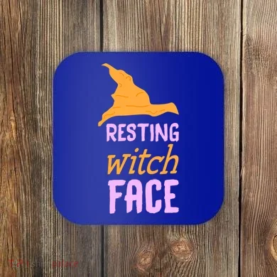Resting Witch Face Gift Coaster