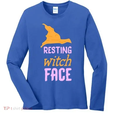 Resting Witch Face Gift Women's Long Sleeve Shirt