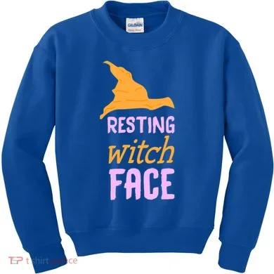 Resting Witch Face Gift Kids Sweatshirt