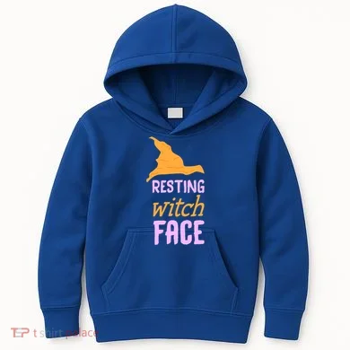 Resting Witch Face Gift Kids Hoodie