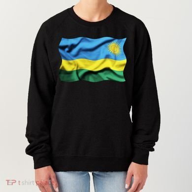 Rwanda Wavey Flag Women's Sweatshirt