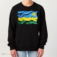 Rwanda Wavey Flag Women's Sweatshirt thumb 0