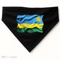 Rwanda Wavey Flag USA-Made Doggie Bandana thumb 0