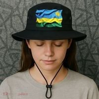 Rwanda Wavey Flag Bucket Hat thumb 3