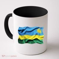Rwanda Wavey Flag Coffee Mug thumb 0