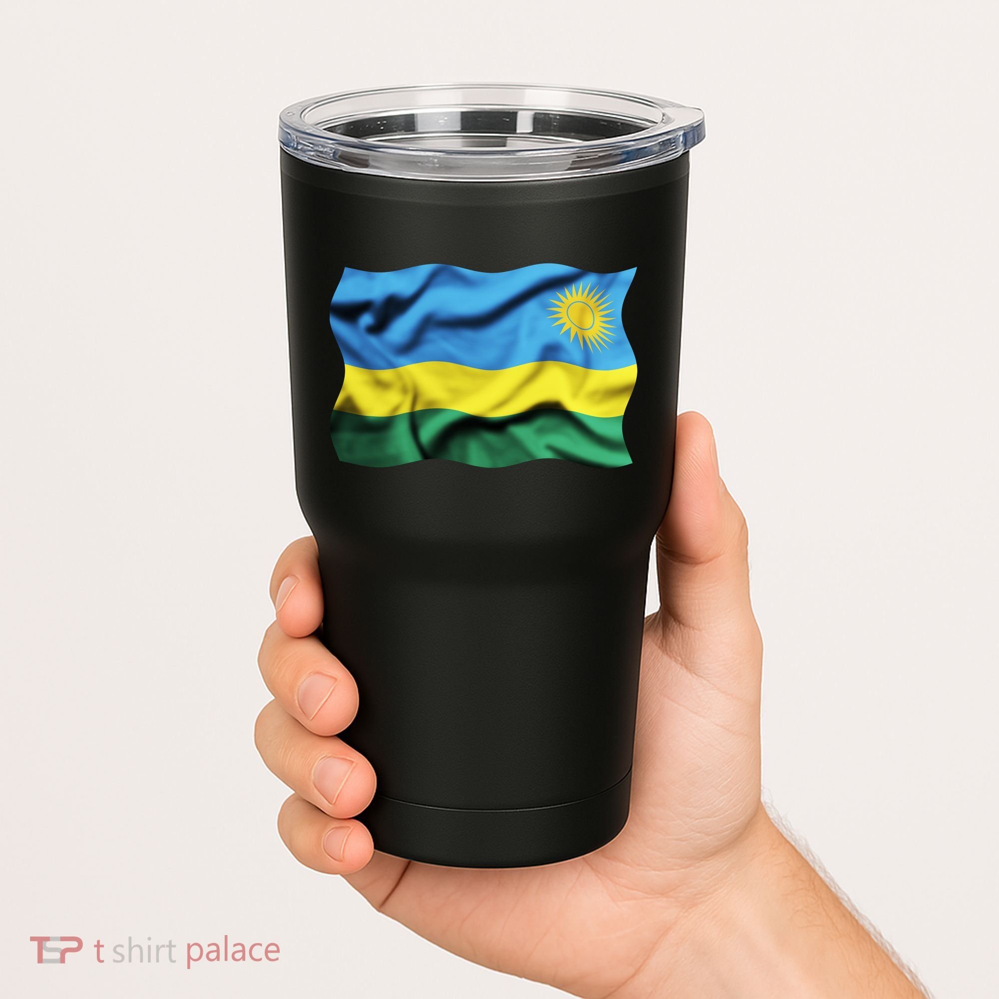 Rwanda Wavey Flag Tumbler