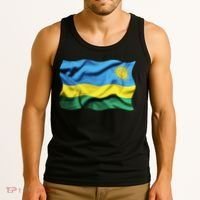 Rwanda Wavey Flag Tank Top thumb 3