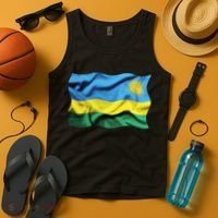 Rwanda Wavey Flag Tank Top thumb 4