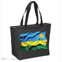 Rwanda Wavey Flag Tote Bag thumb 2