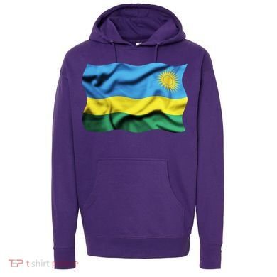 Rwanda Wavey Flag Hoodie