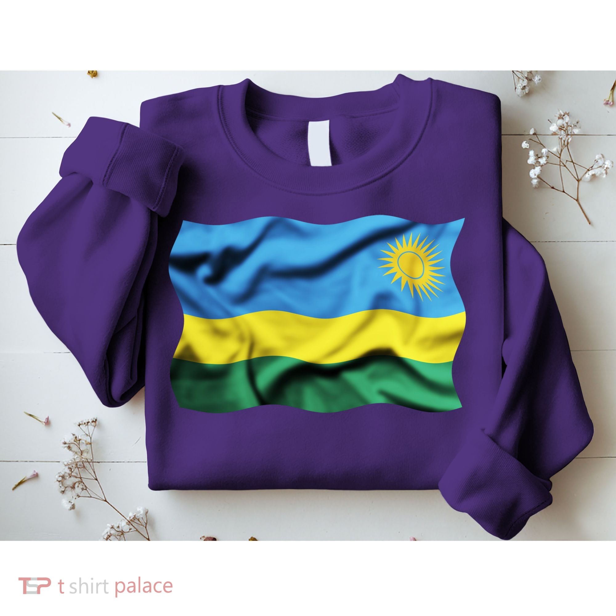Rwanda Wavey Flag Sweatshirt
