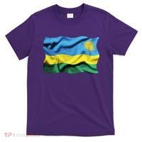 Rwanda Wavey Flag T-Shirt thumb 0