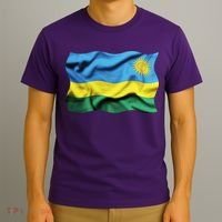 Rwanda Wavey Flag T-Shirt thumb 3