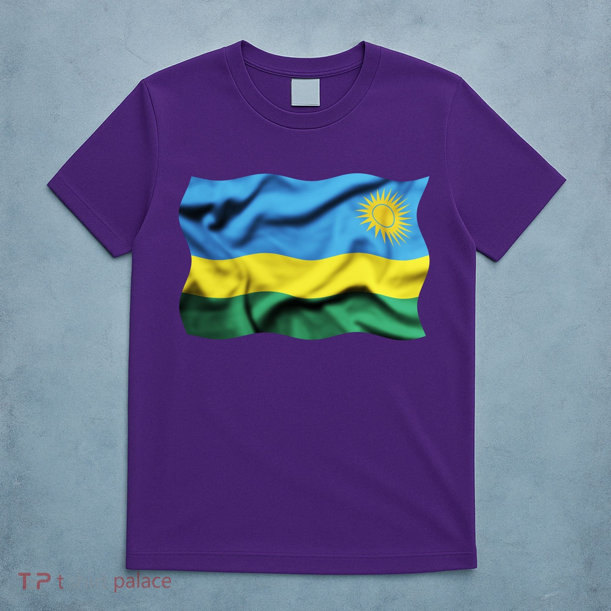 Rwanda Wavey Flag T-Shirt